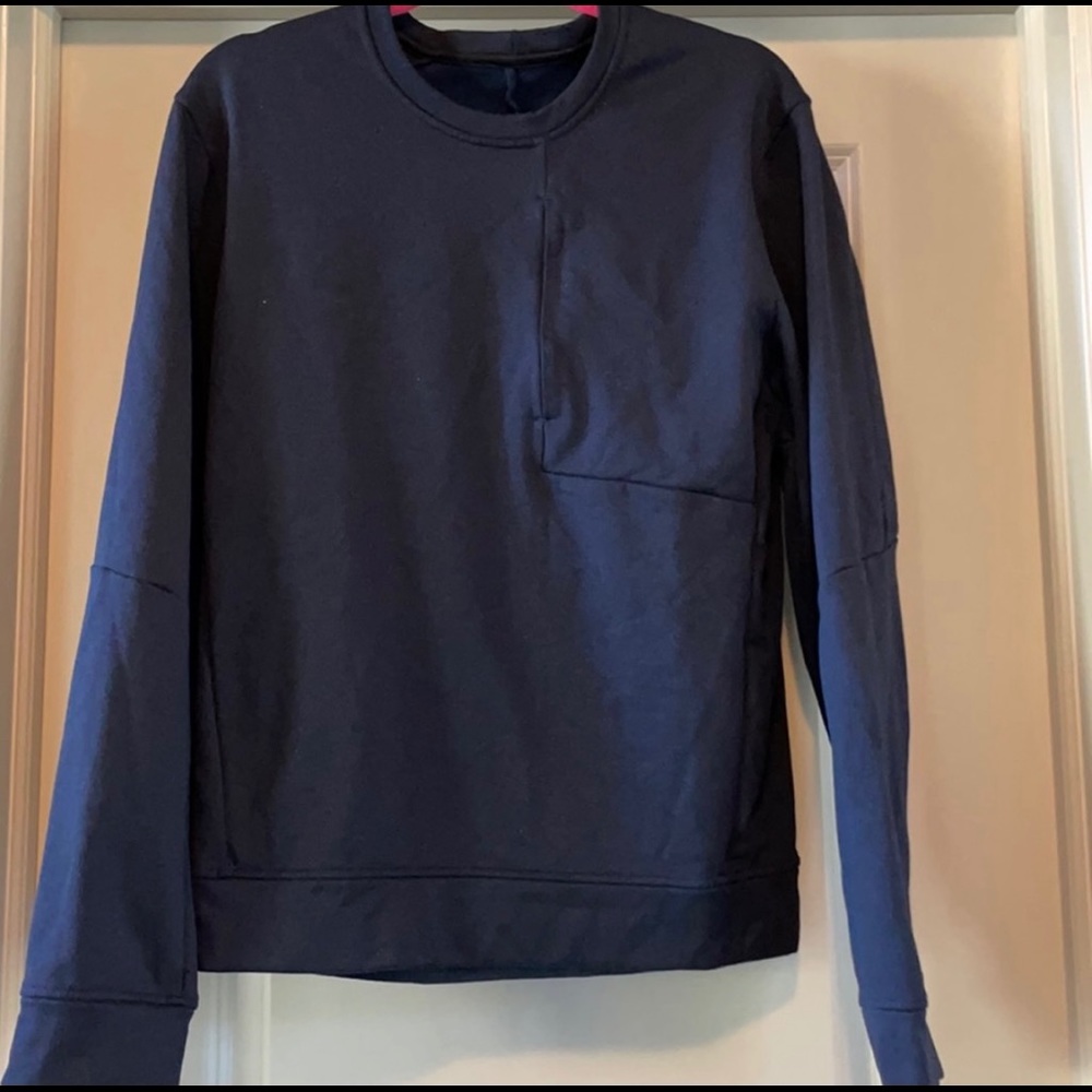 Men’s Medium Blue City Sweat Crew Sweatshirt. EUC Lightweight. Perfect for gym.